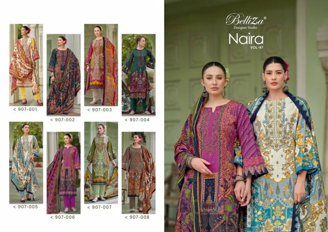 Naira Vol 47 By Belliza Digital Printed Cotton Dress Material Wholesale Market In Surat
